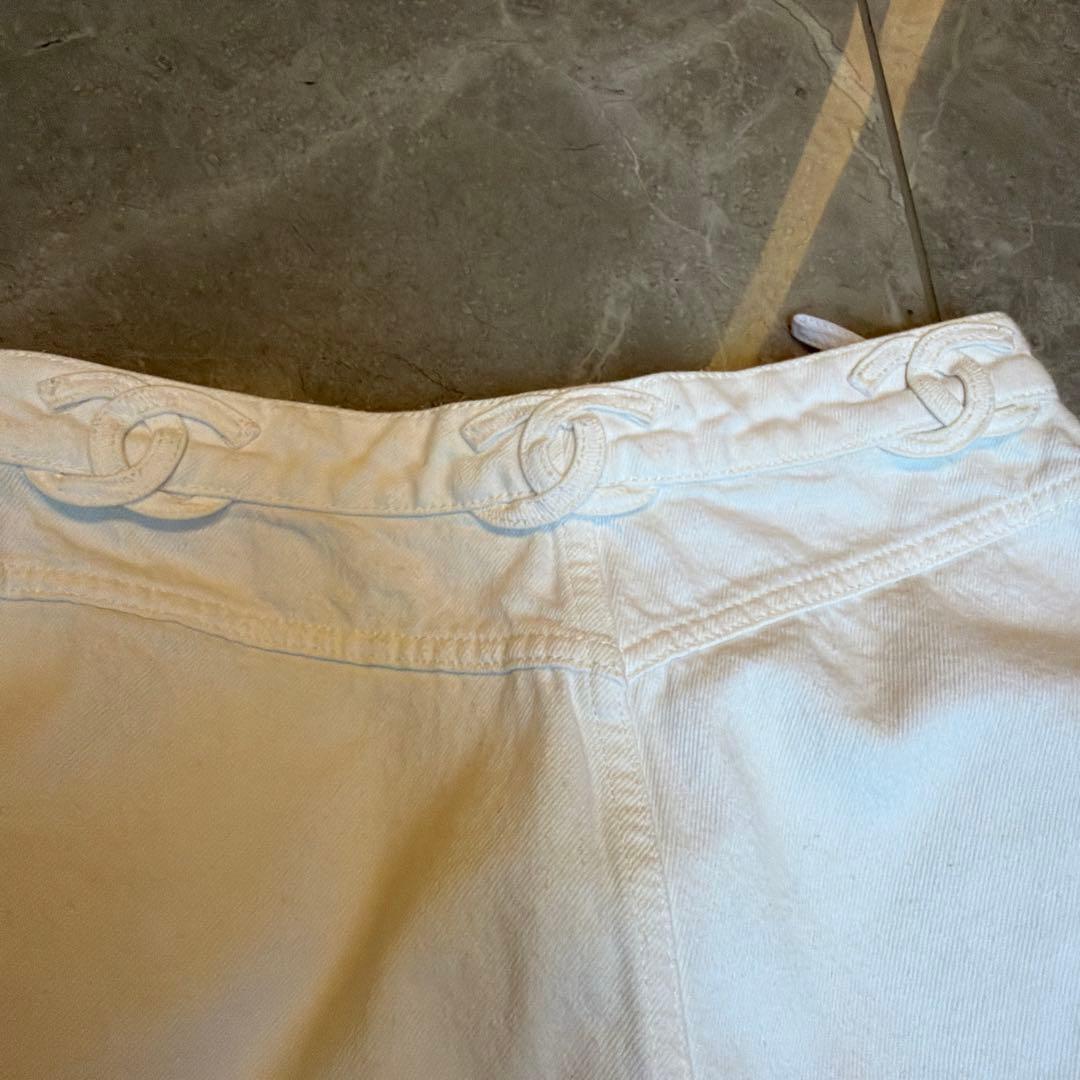 CHANEL ホワイトデニムパンツ36