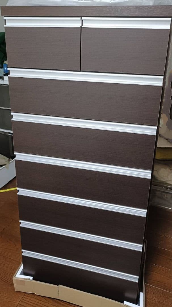 ★チェスト 7段★ 幅60cm　奥行40.5cm　高さ136cm　ダークブラウン