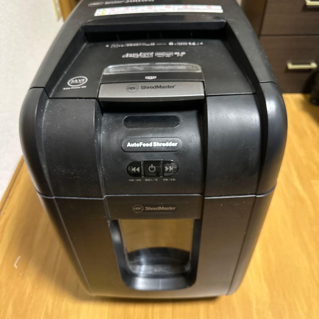 【動作良好】GBC オートフィードシュレッダー 200AFM 200枚自動細断