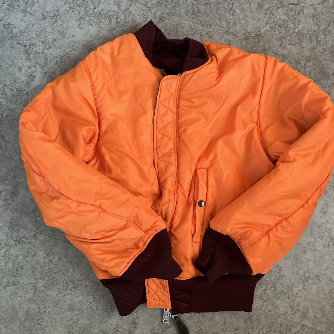 アルファインダストリーズ MA-1 バーガンディ M 短丈　フライトジャケット