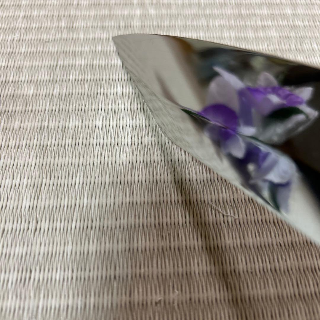 鏡面　切り付け　本焼　柳刃　包丁　和包丁　V金10号　鬼反り　黒檀八角柄