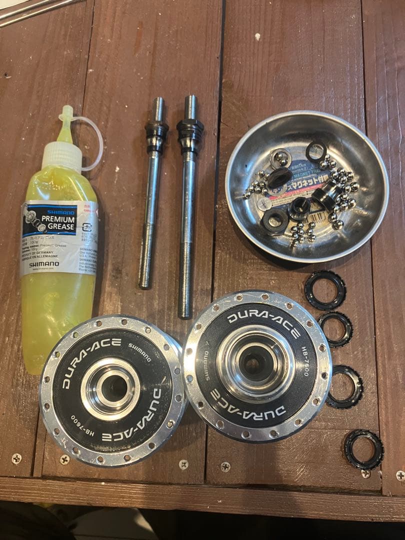 ピスト　 前後ホイールセット　デュラエース　H PLUS SON THE BOX