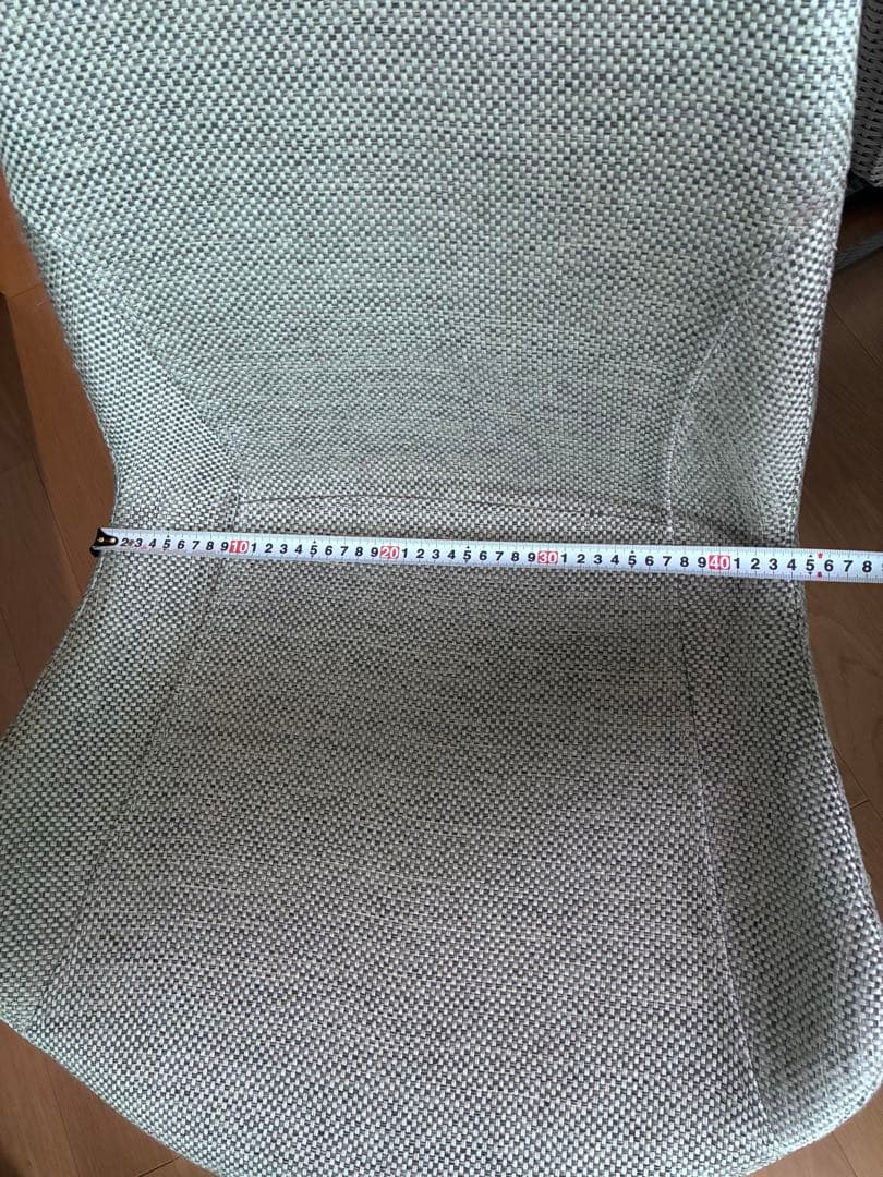 ★美品　座面回転式　チェア-ライトグレー