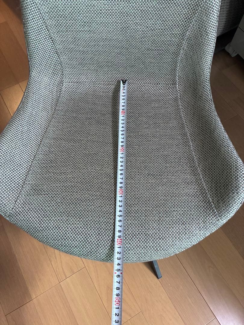 ★美品　座面回転式　チェア-ライトグレー