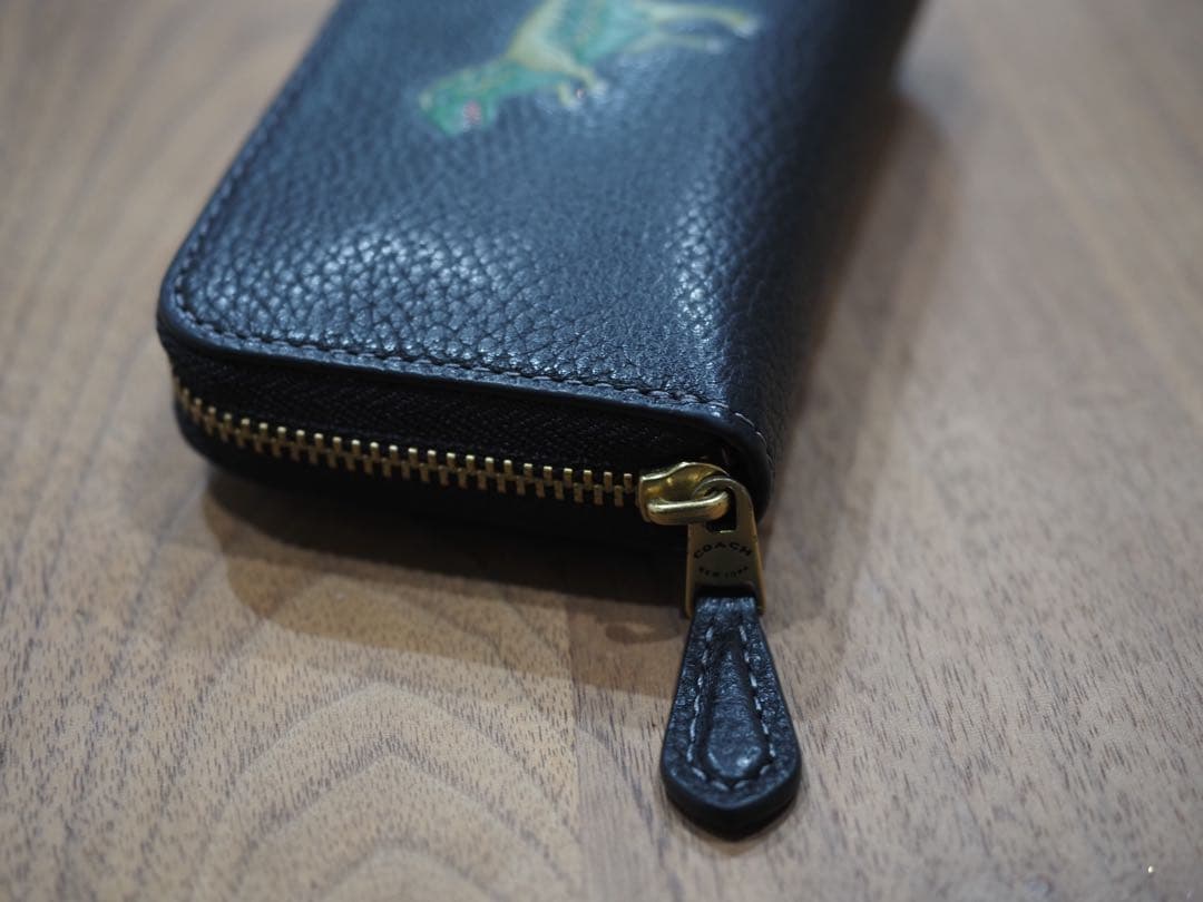 COACH 黒 レザー ケース 恐竜刺繍　本日最終価格⭐︎＾＾