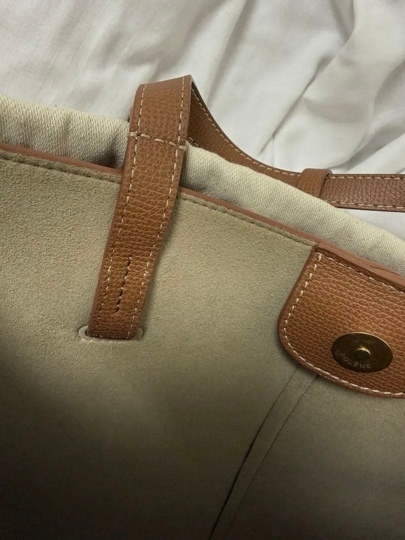 POLÈNE Cyme キャメル トートバッグ