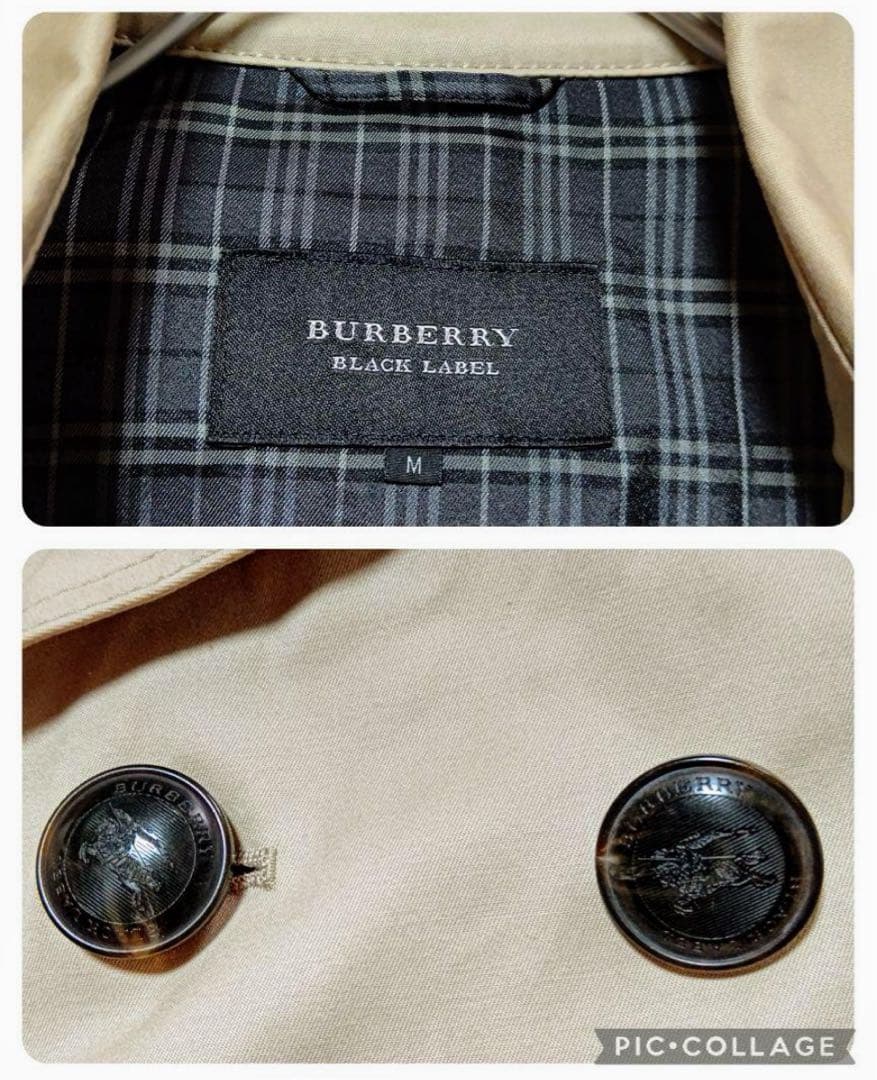 【良品】BURBERRY BLACK LABEL トレンチコート ショート丈