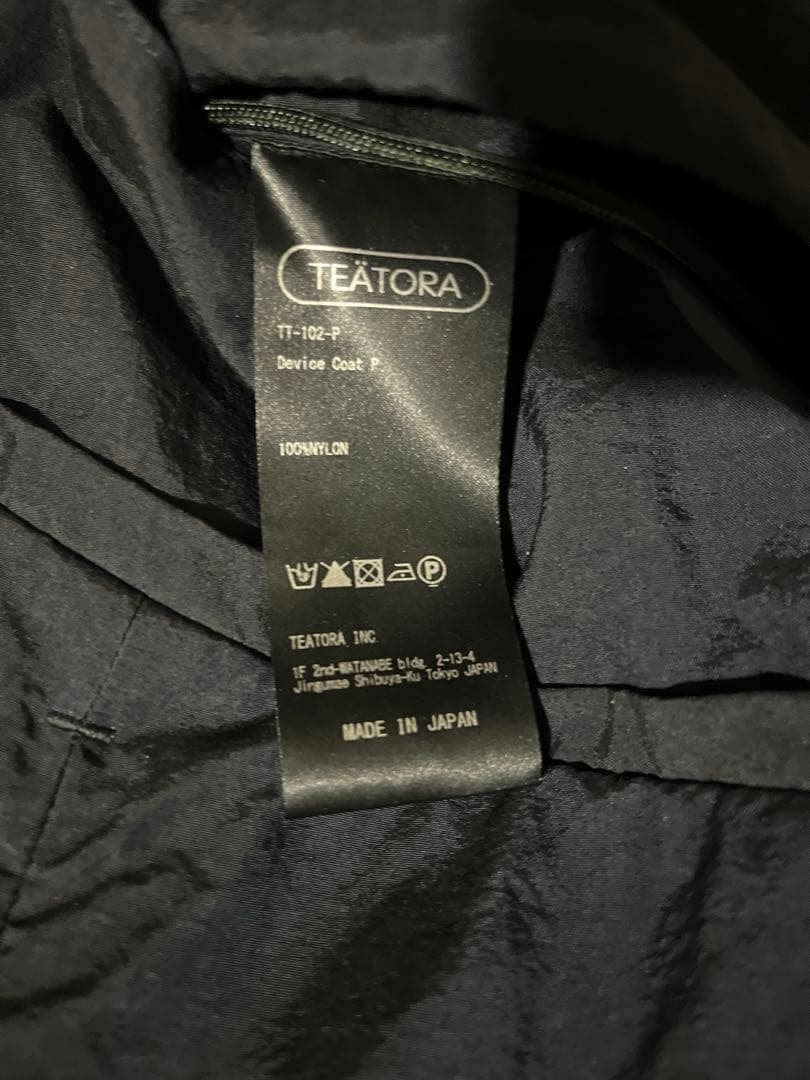 TEATORA DEVICE COAT PACKABLE 4 ネイビー