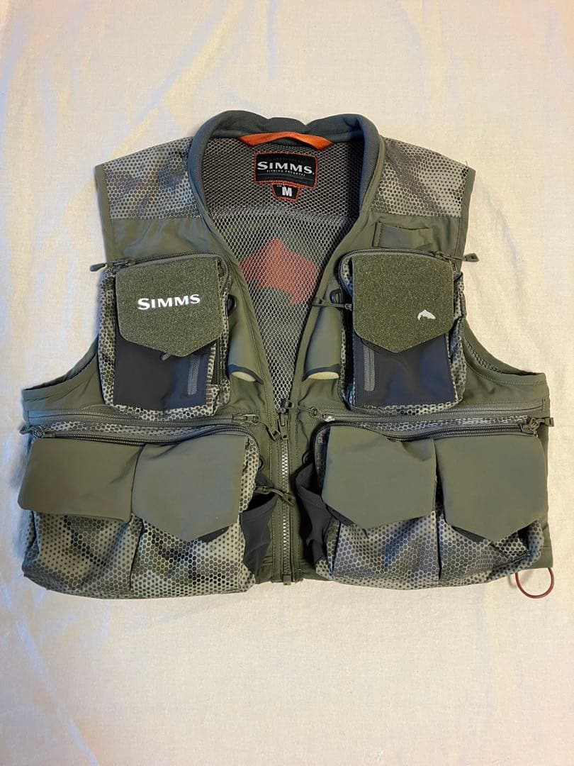 SIMMS ガイドベスト　サイズUS-M HEX FLO CAMO LODEN