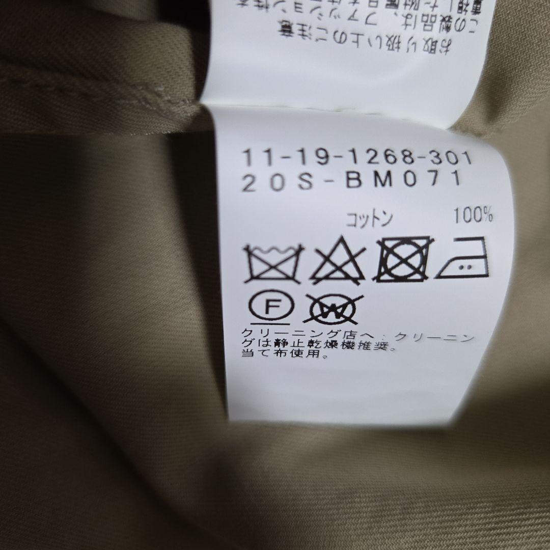 BEAMS ルーズトレンチコート L ベージュ 定価2.5万 強撚ギャバジン