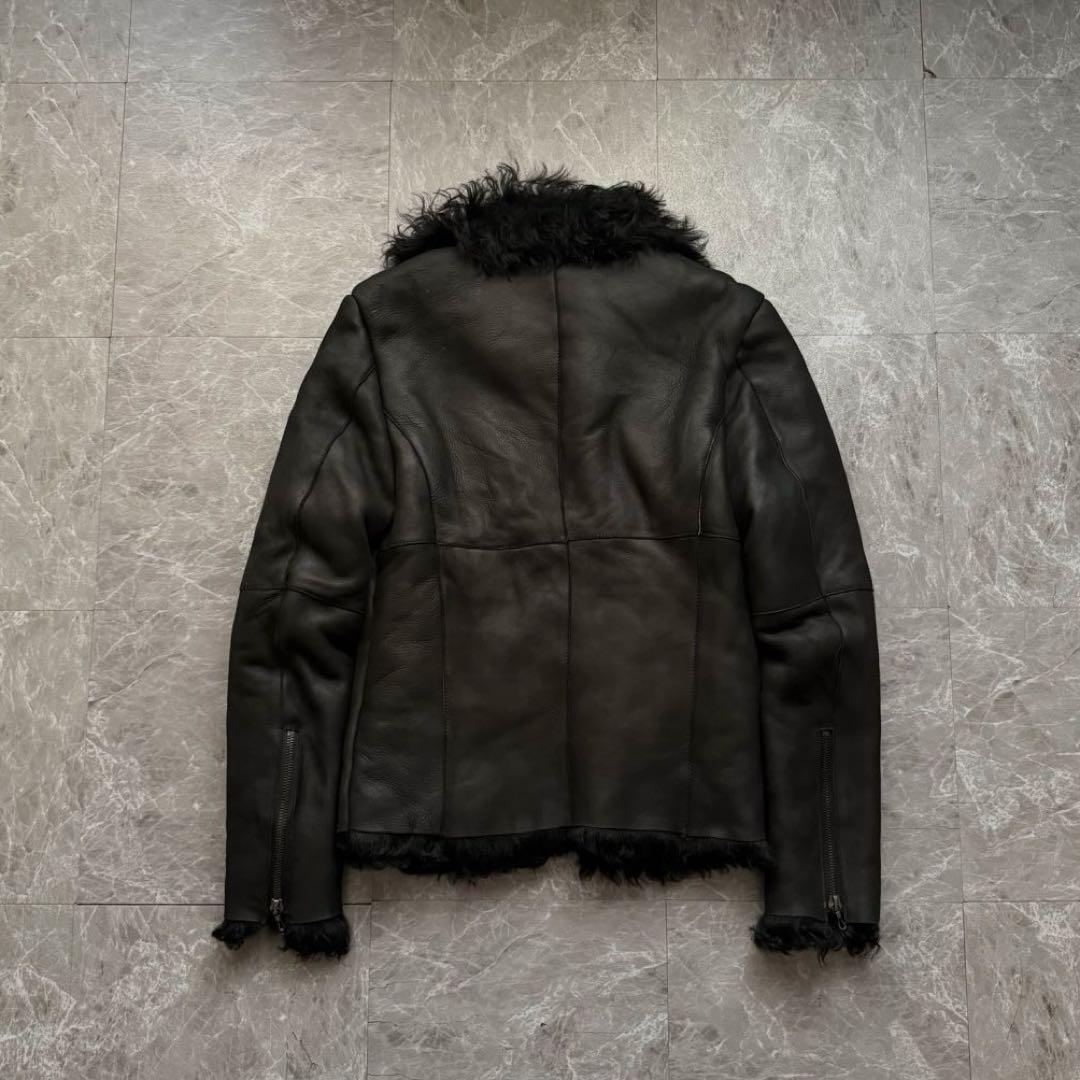 ジャケット・アウター archive shellac mouton leather jacket