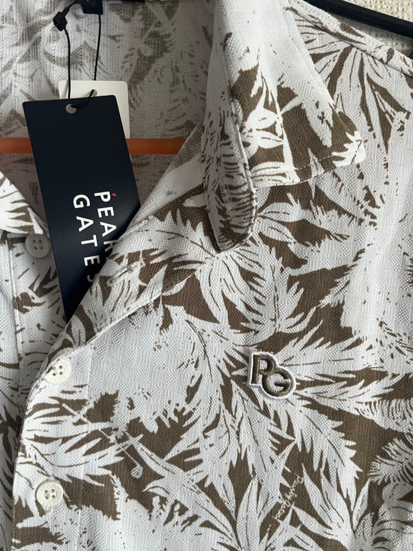 PEARLY GATES 葉柄シャツ サイズ4