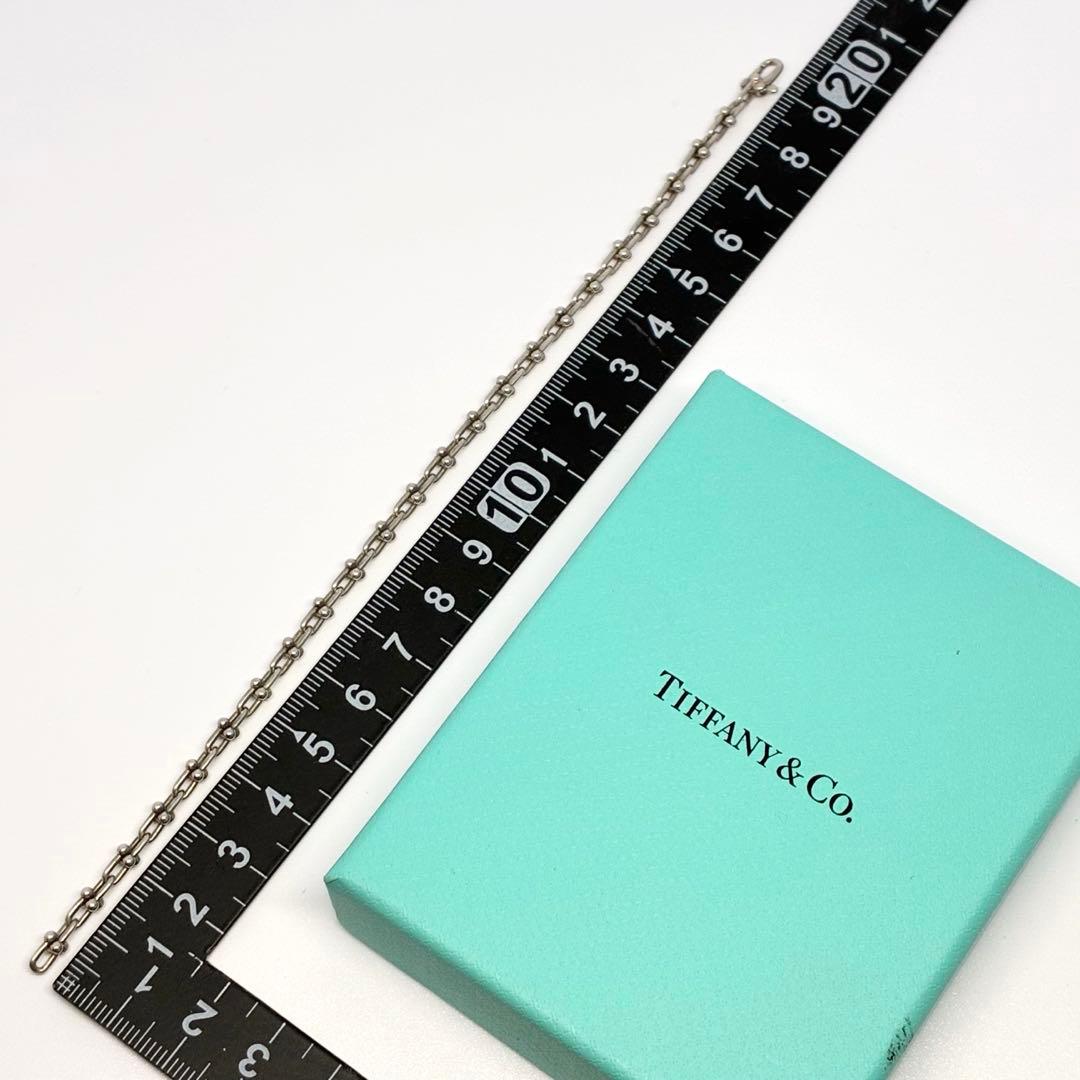 【美品】Tiffany ブレスレット マイクロ リンク ラージ Ag925