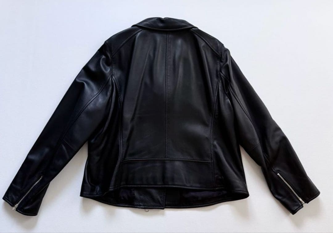 美品✨50サイズ✨23区　レザージャケット　シープレザー　ダブル　大きいサイズ