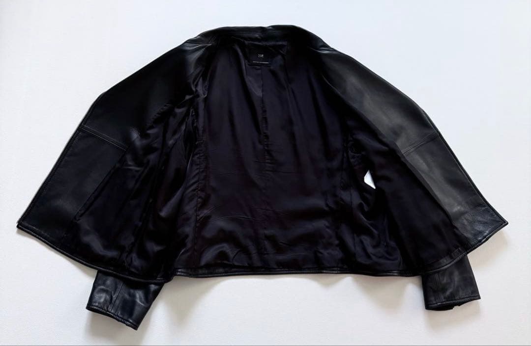 美品✨50サイズ✨23区　レザージャケット　シープレザー　ダブル　大きいサイズ