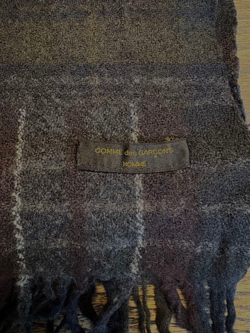 COMME des GARCONS HOMME パッチワークマフラー 縮絨ウール