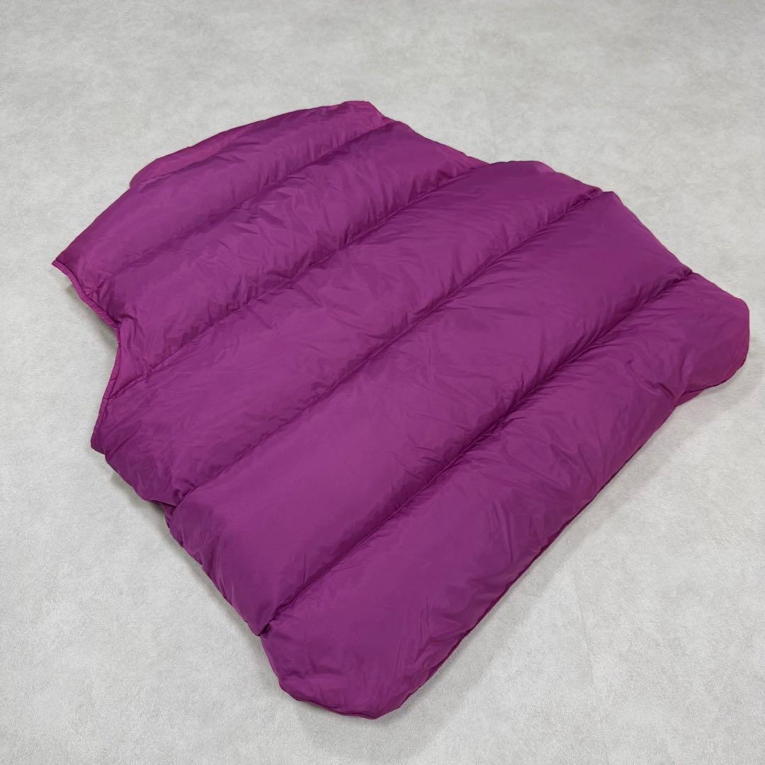 古着 80s エルエルビーン ダウンベスト ジャケット パープル 紫 ①