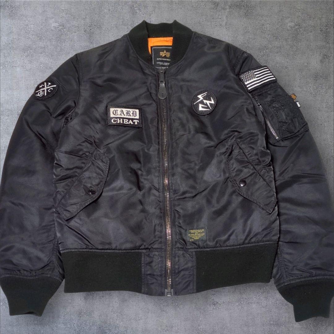 FTC アルファインダストリーズ MA-1 コラボ リバーシブル M ワッペン