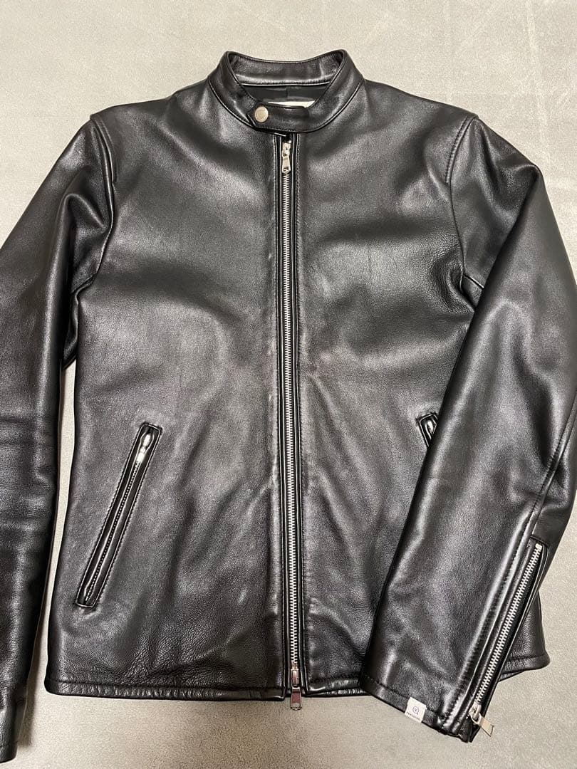 VANQUISH シングルライダースジャケット 革ジャン