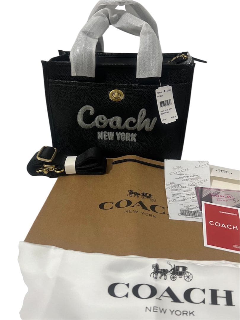 【極美品】COACH コーチ カーゴ トート 26 2WAY CP164 黒