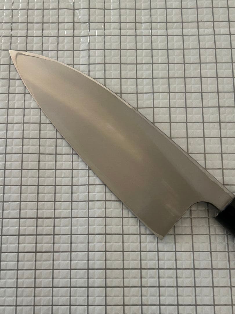 出刃 包丁 150mm 出刃包丁 モリブデンバナジュウム鋼 朴丸柄 ②