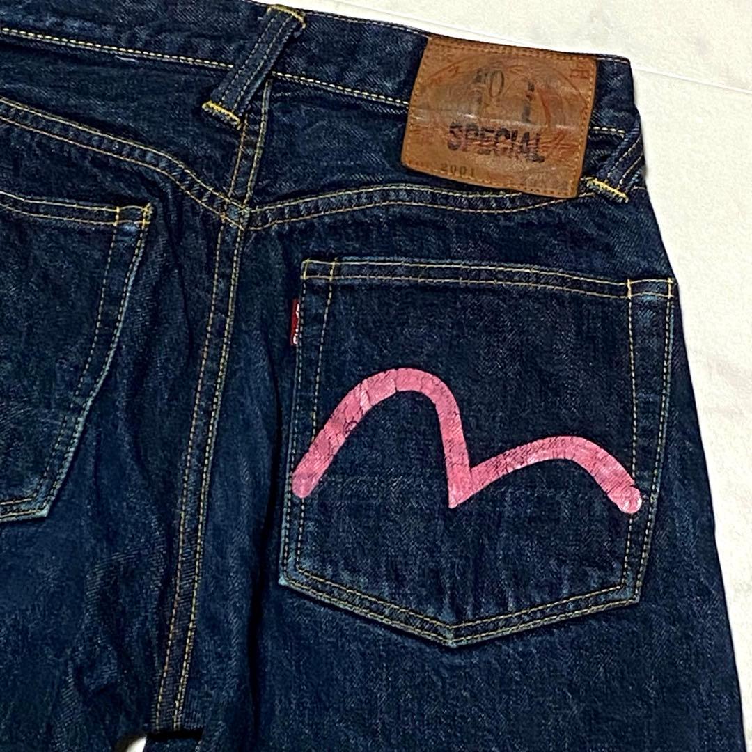 エヴィス EVISU ジーンズピンクカモメNo.1 lot.2001 29×32