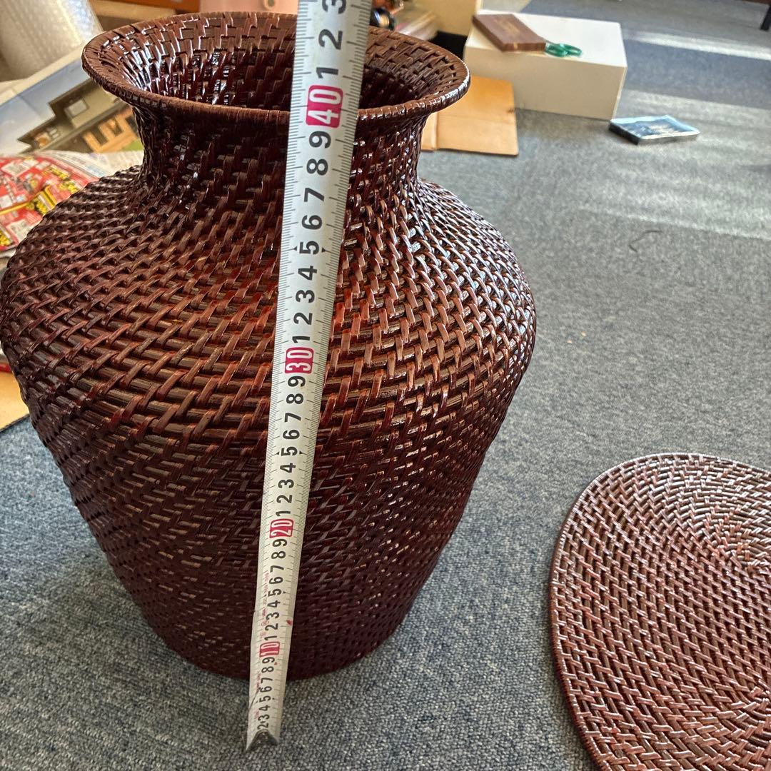 ★優工房　漆藤波　まえじゅう漆器 花器 手作り　本うるし　置物