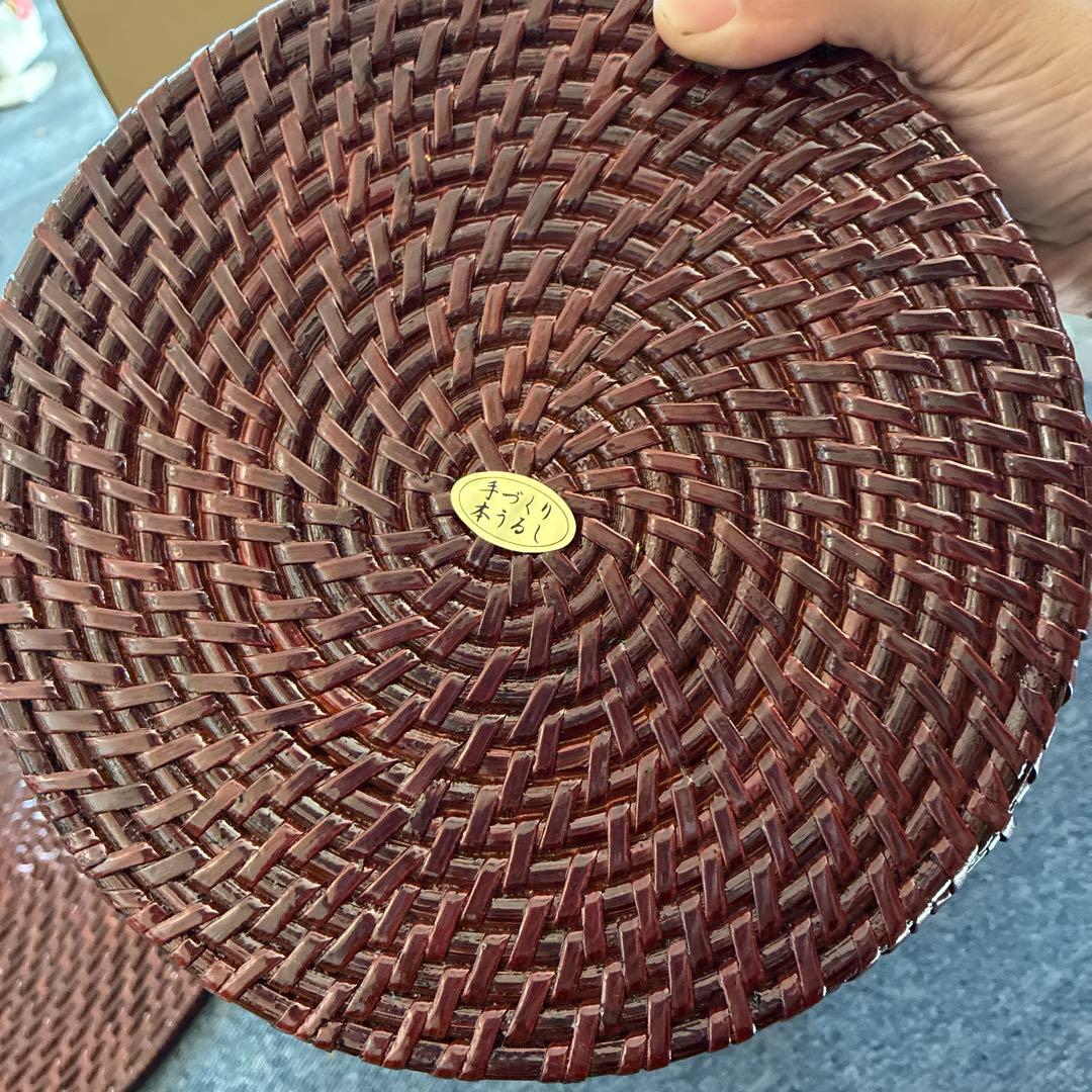 ★優工房　漆藤波　まえじゅう漆器 花器 手作り　本うるし　置物