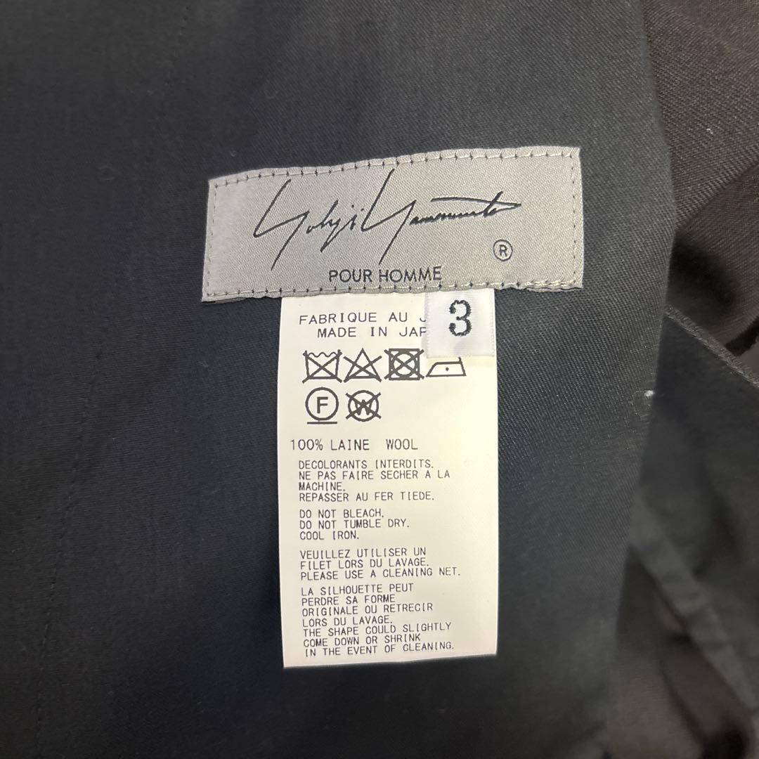 Yohji Yamamoto POUR HOMME ウールギャバジンパンツ