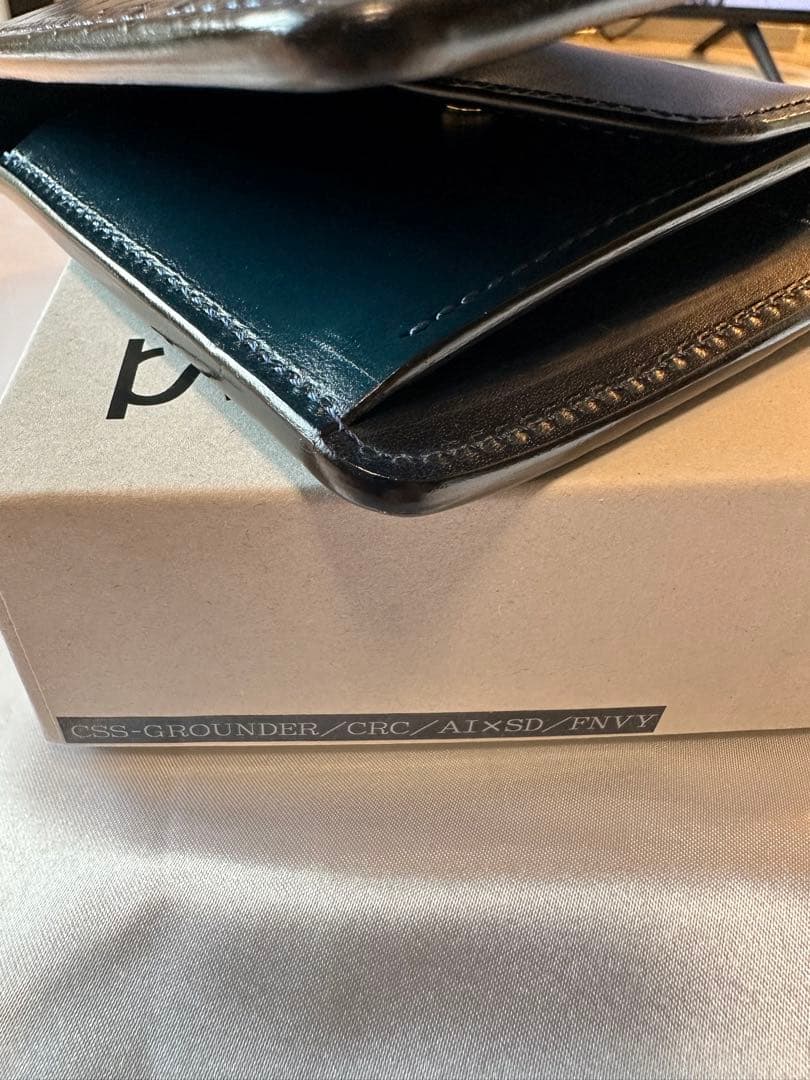 貴重 WILDSWANS 藍染クロコダイル グラウンダー