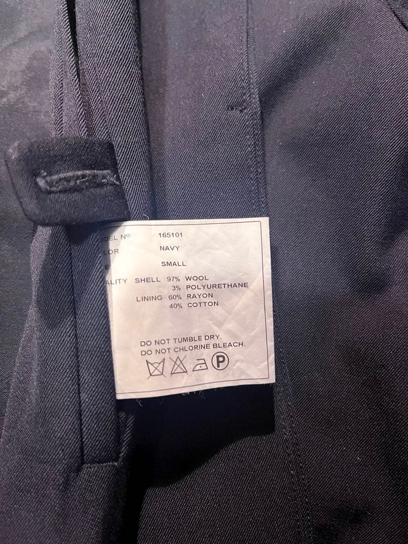 美品 YAECA ヤエカ ステンカラーコートNAVY S タグ付き