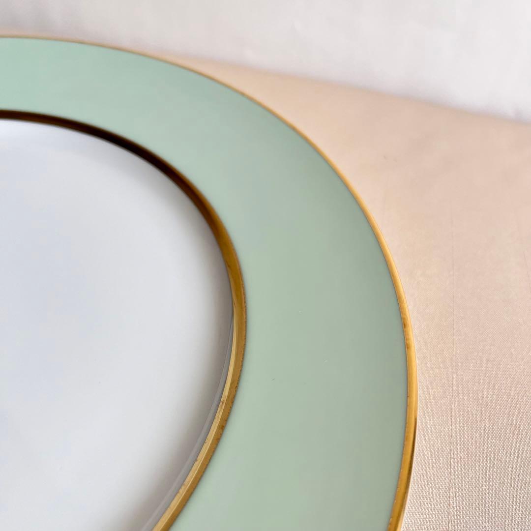 『1/31迄期間限定値引き』★シャビーシックなミントグリーンのディナー皿