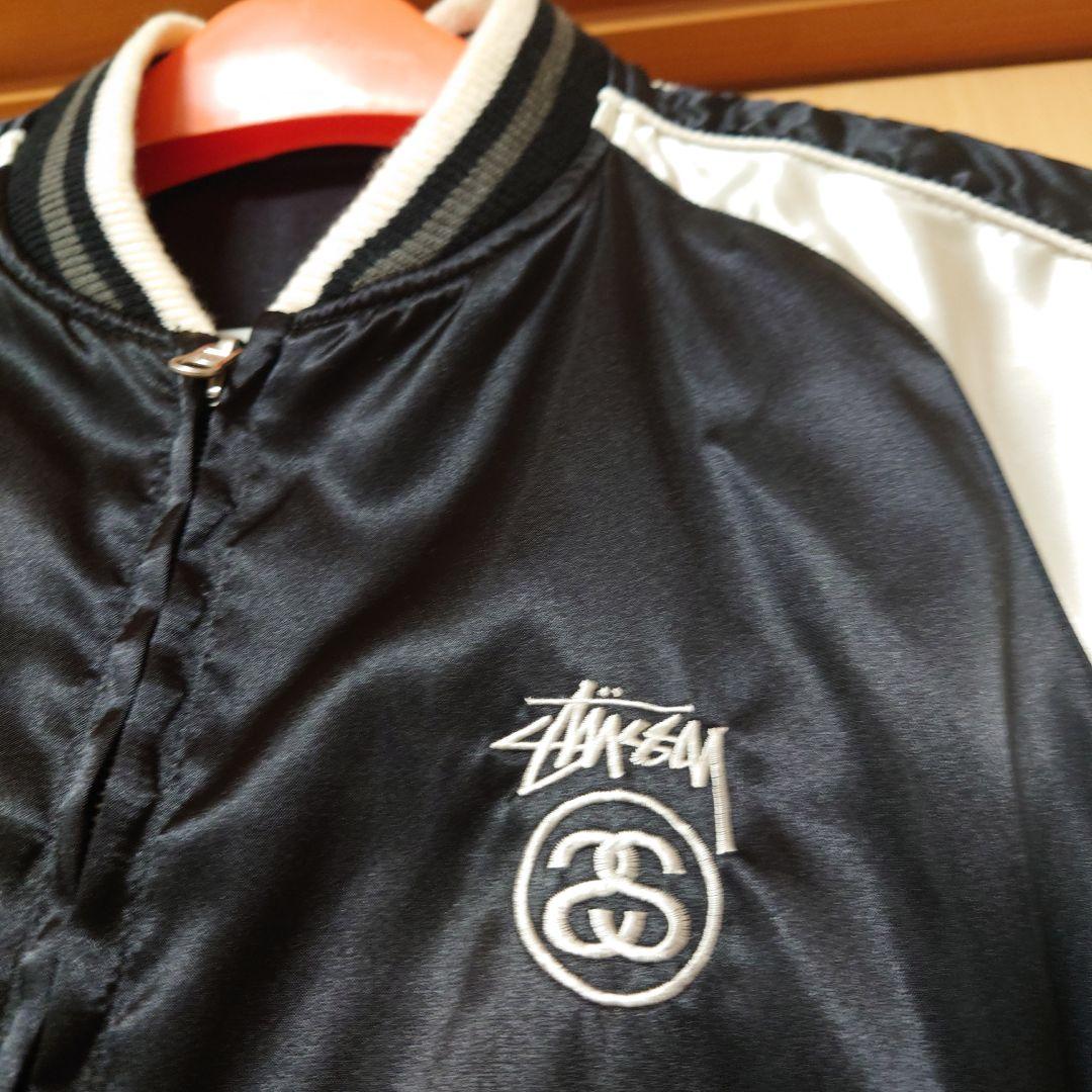 STUSSY スカル 蛇 刺繍 リバーシブル スカジャン Mサイズ ジャケット