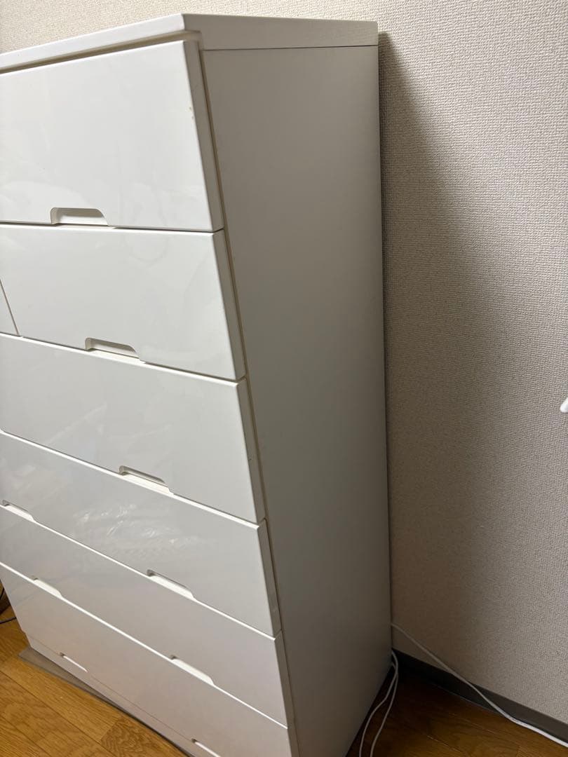 ニトリ　ホワイト　ハイチェスト　タンス