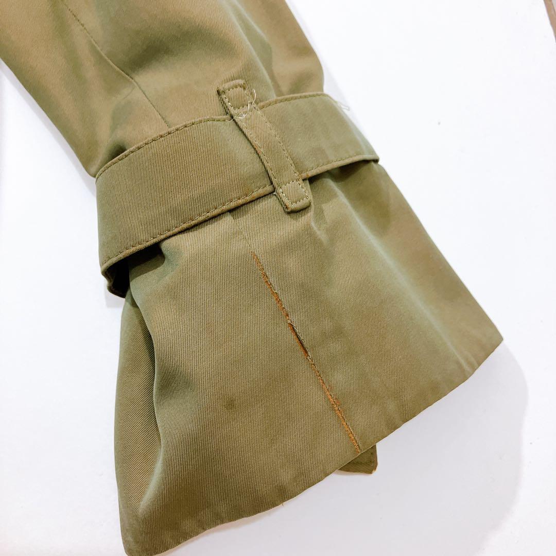 【逸品】バーバリーズ　トレンチコート　玉虫色　ヴィンテージ　ノバチェック　L相当