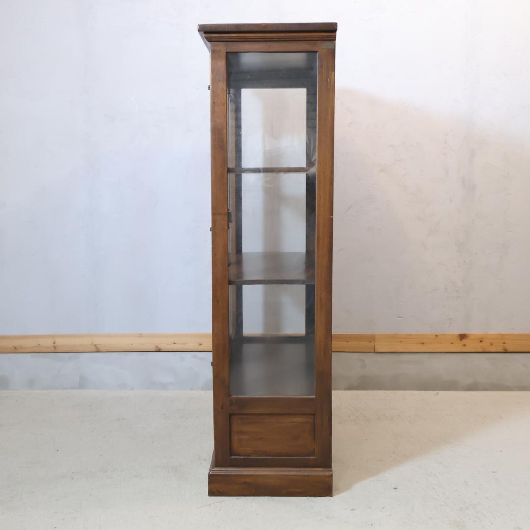 WOODEN イタリア製 パイン材 飾り棚 キュリオケース 本棚 書棚 収納棚