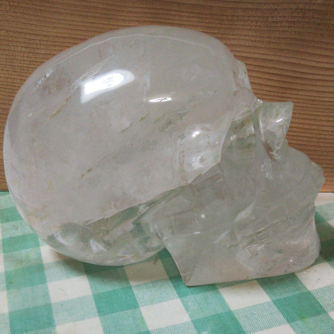 天然水晶 ドクロ 置物 サイズ大