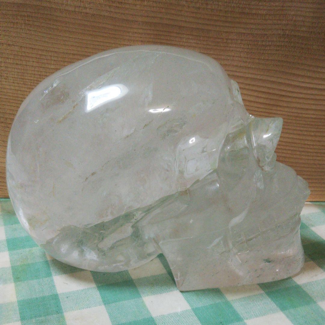 天然水晶 ドクロ 置物 サイズ大