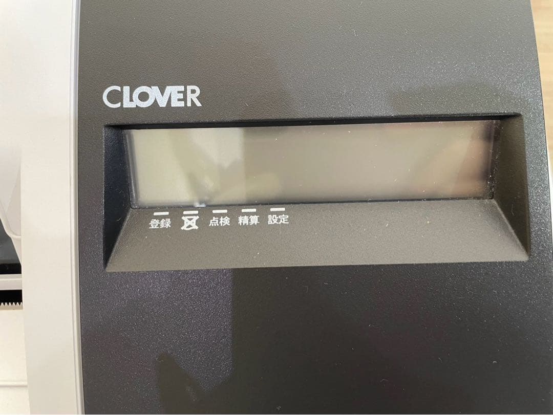 【美品】CLOVER JET120普通紙レジスター　鍵付き
