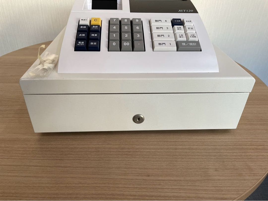 【美品】CLOVER JET120普通紙レジスター　鍵付き