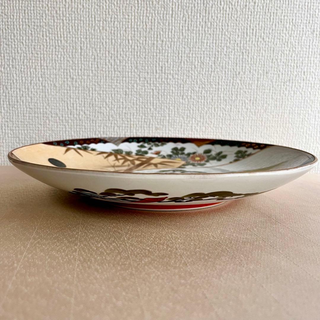 ★アンティーク　骨董品 　時代物　★九谷焼　大皿　 八寸皿　ディナー皿