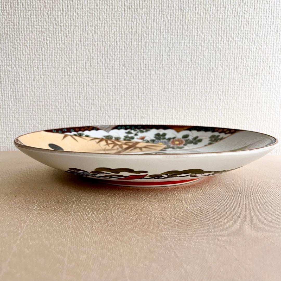 ★アンティーク　骨董品 　時代物　★九谷焼　大皿　 八寸皿　ディナー皿