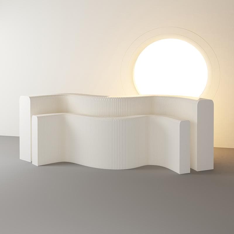 ディスプレイラック展示台セット陳列台 組立不要 折りたたみ長さ2-3ｍ幅42㎝