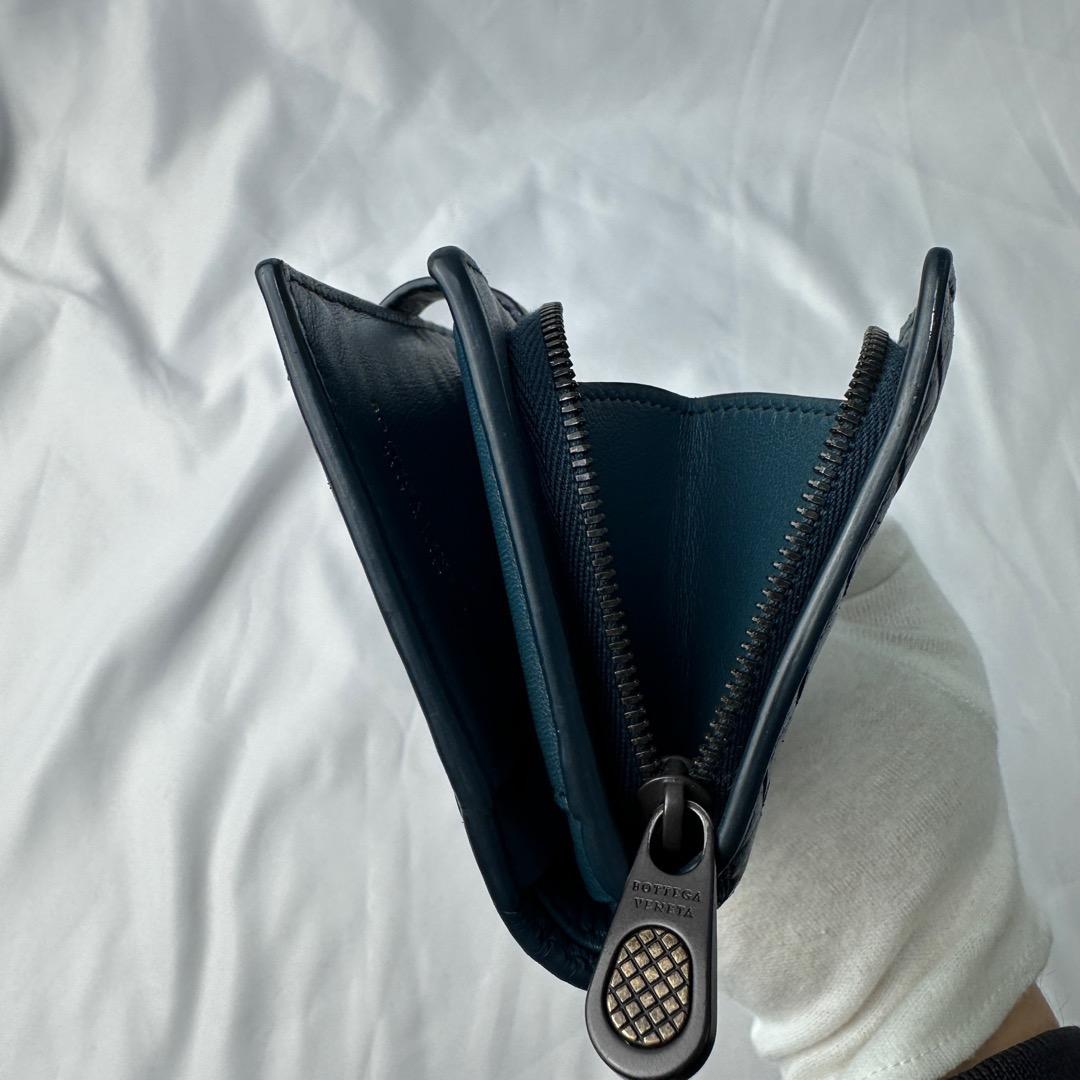 【美品】 ボッテガヴェネタ 財布 イントレチャート レザー 箱布袋付き