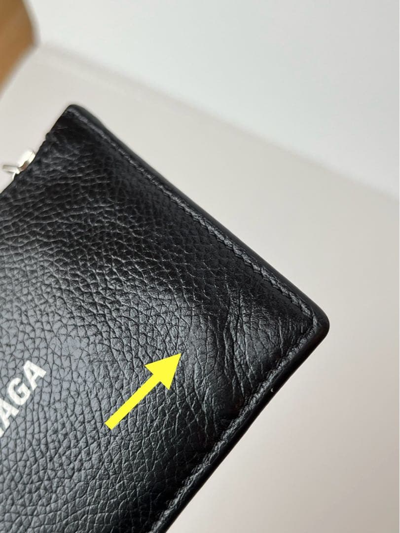BALENCIAGA バレンシアガ ブラックレザー ケース　カードケース