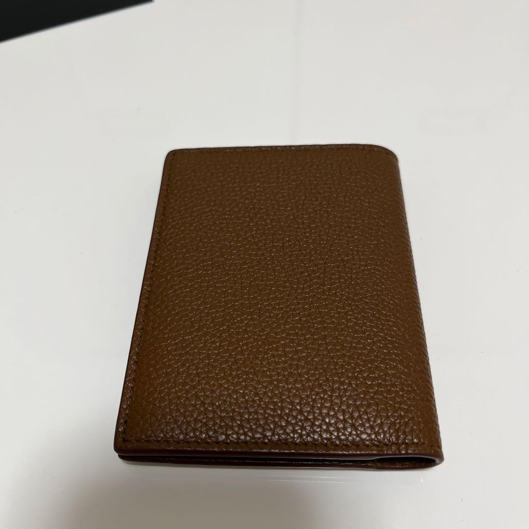 美品 SAINT LAURENT ブラウン 二つ折り財布