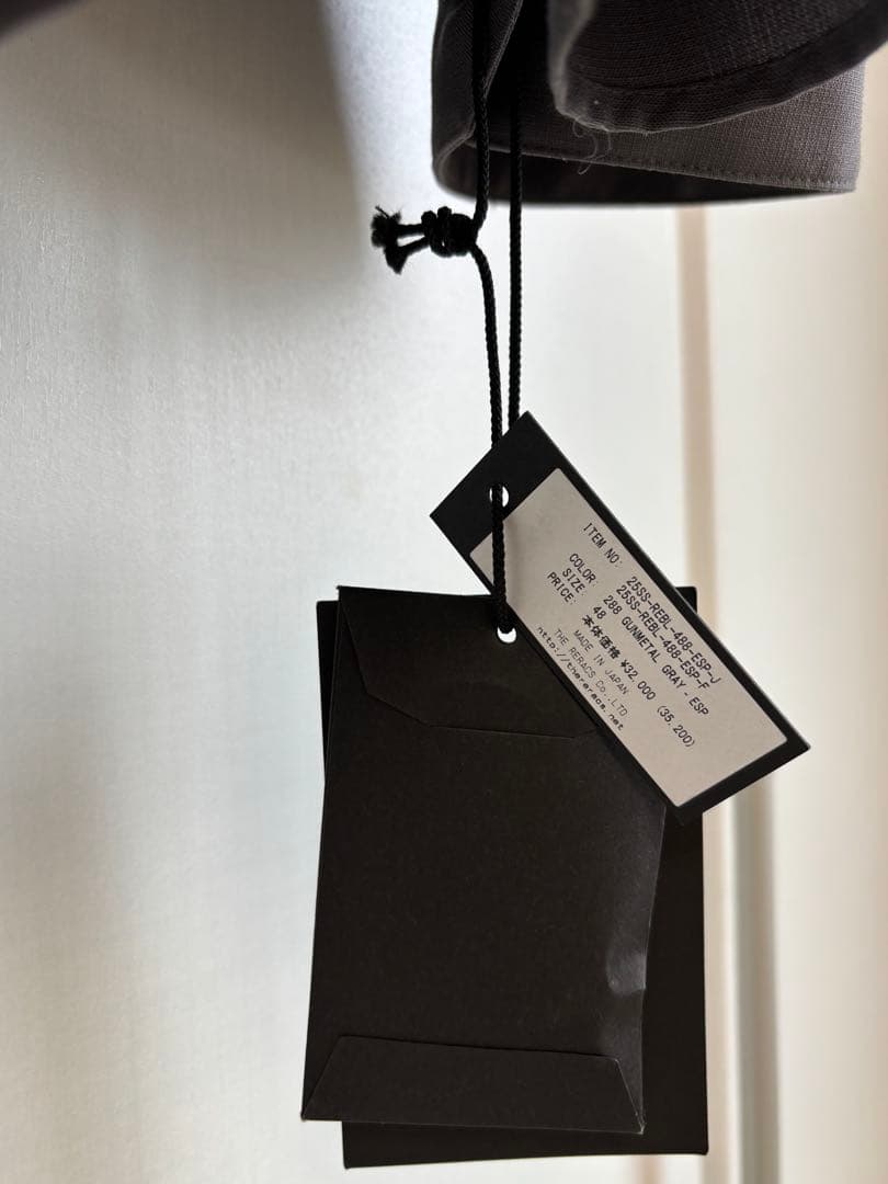 Edition25SS別注×THE RERACS シャツ チャコールグレー48