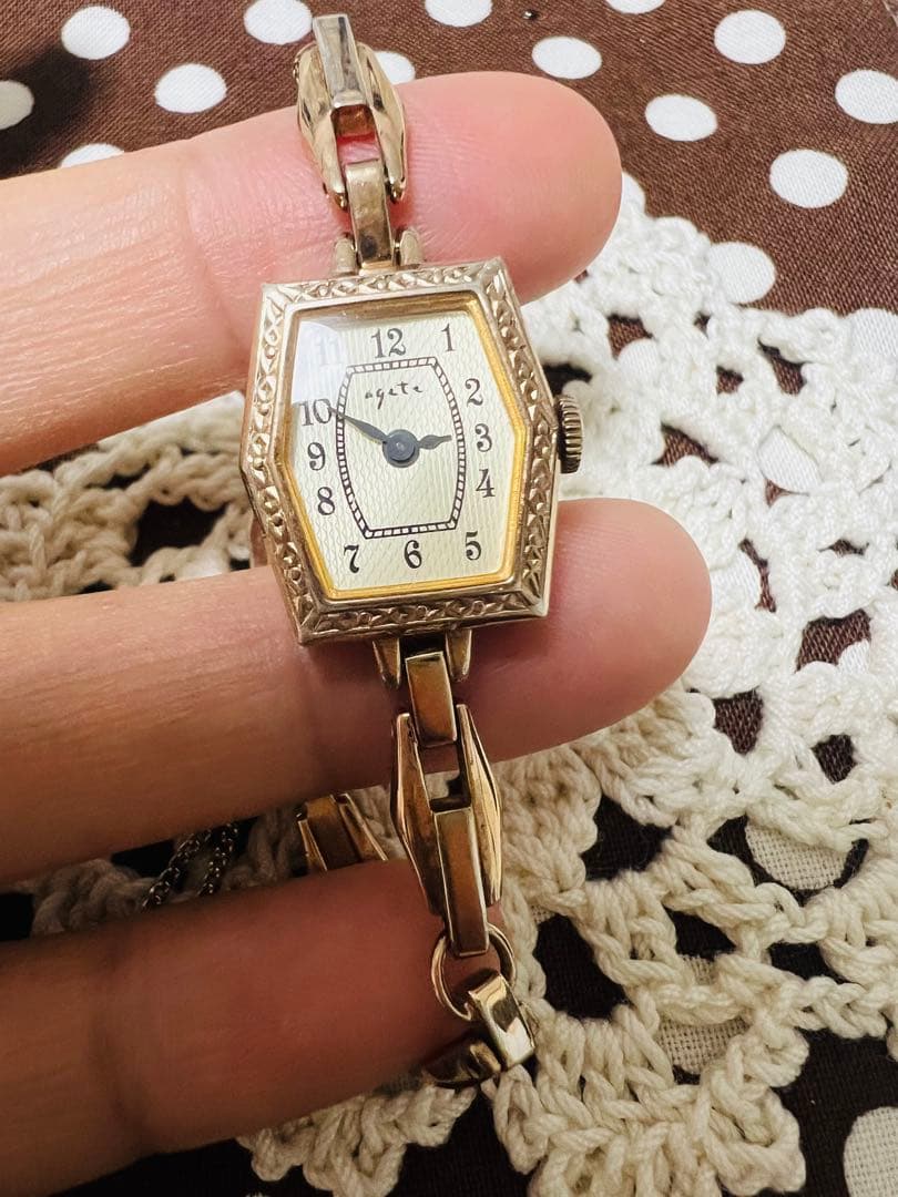 agete　レディース　腕時計　ピンクゴールド