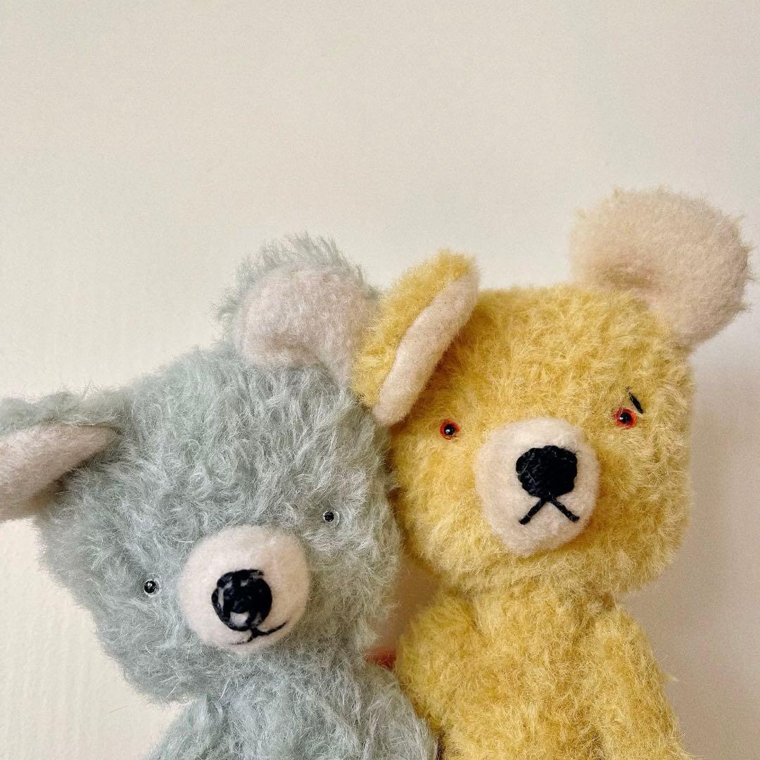 ジンジャーイエローのテディベア くま 海外作家様 ハンドメイド ぬいぐるみ