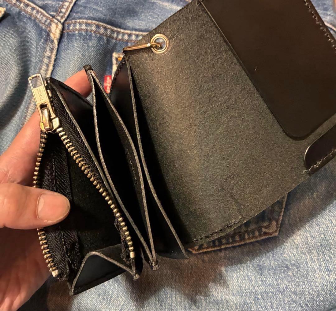 トラッカーウォレット　ショートサイズ　シルバー925アポロコンチョカスタム